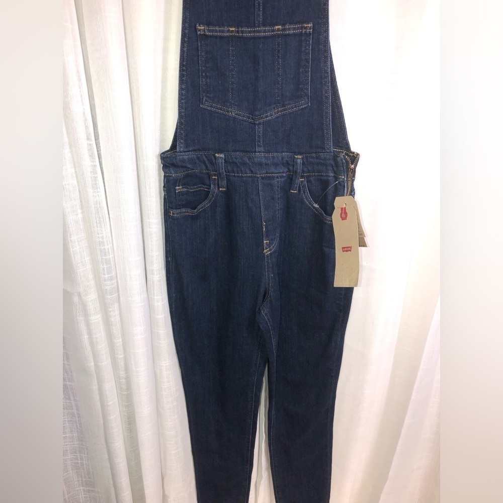 Levi's Indigo Denim Overalls size 26 NWT - Picture 2 of 13